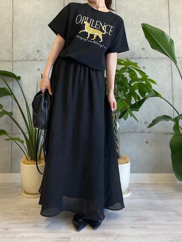 チーター×ロゴTシャツ